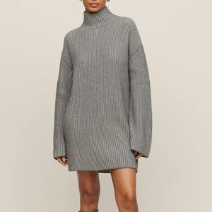 Reformation Zucca Regenerative Wool Sweater Dress